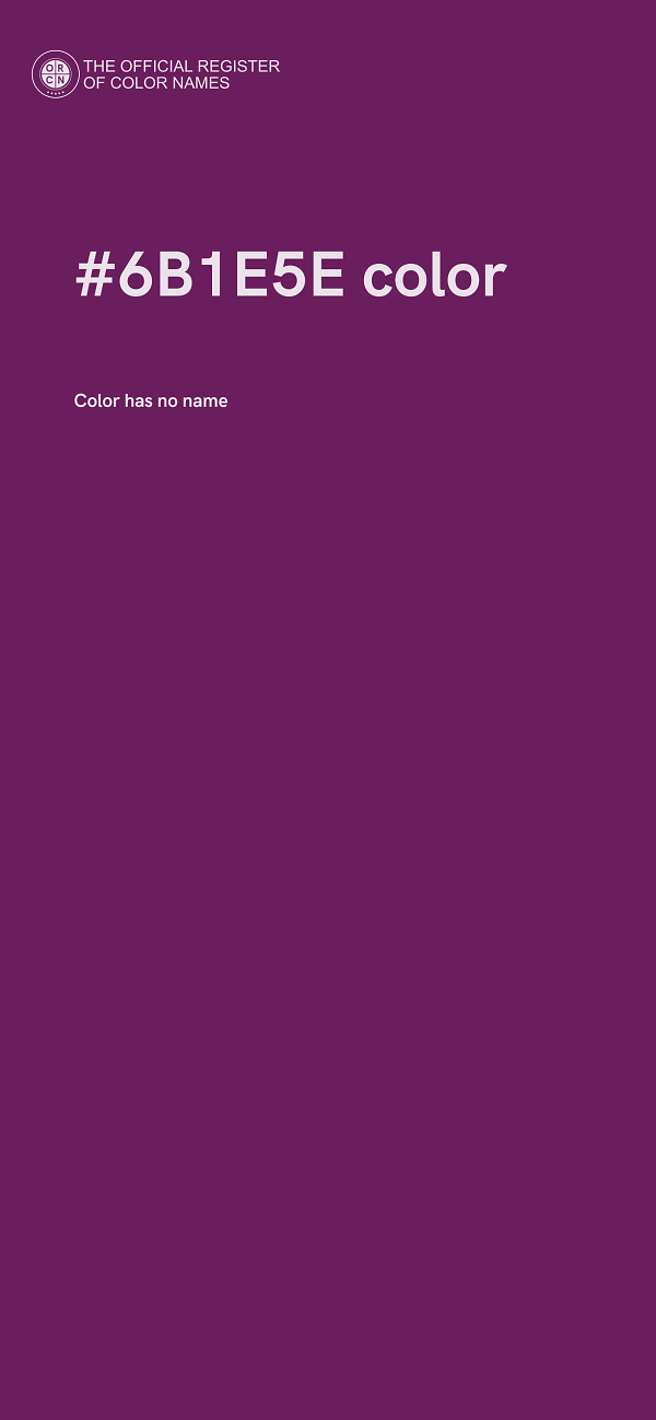 #6B1E5E color image
