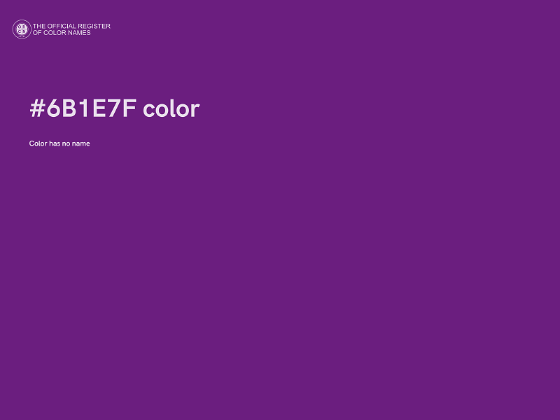 #6B1E7F color image