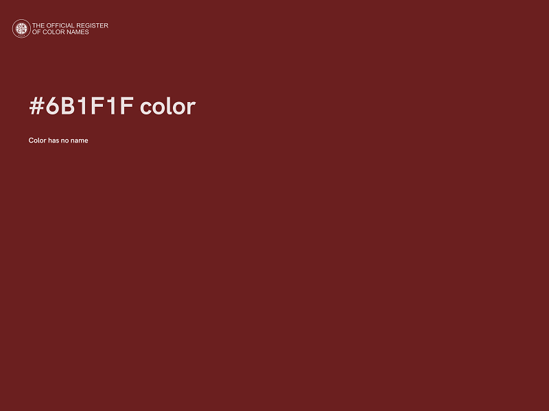 #6B1F1F color image
