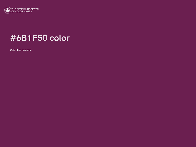 #6B1F50 color image