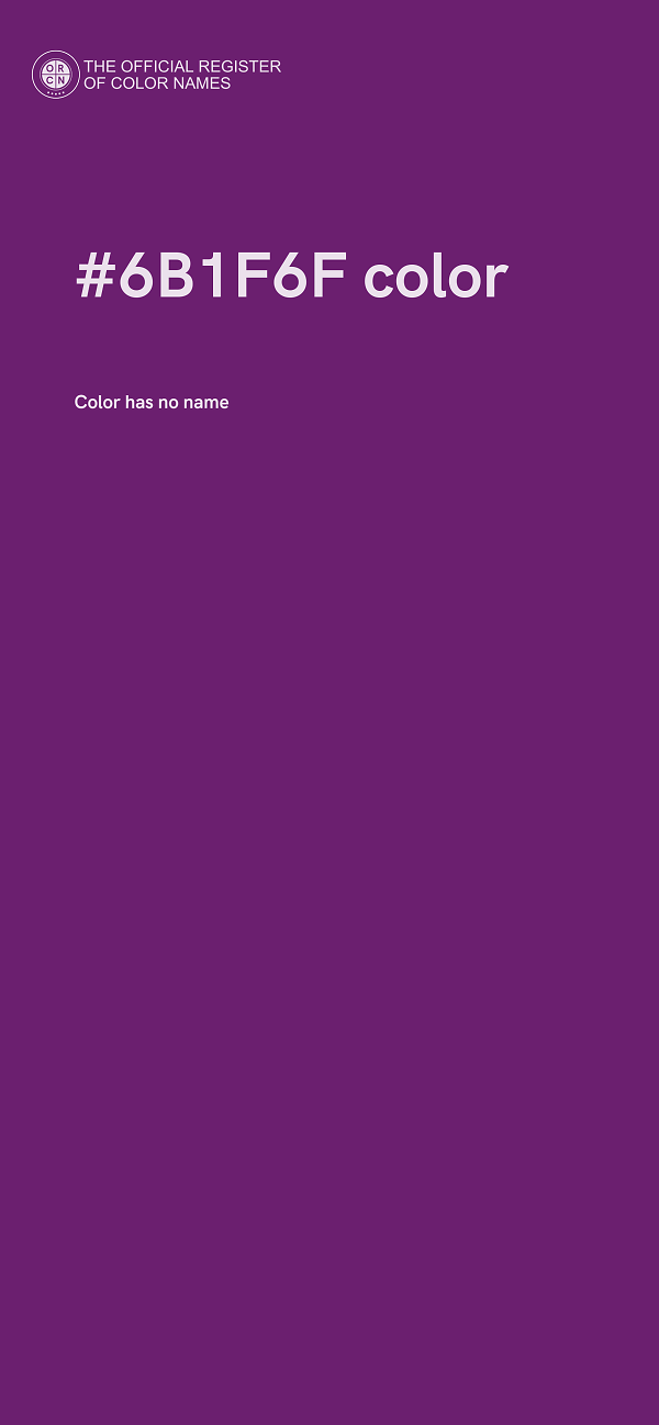 #6B1F6F color image