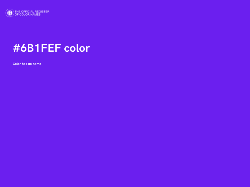#6B1FEF color image