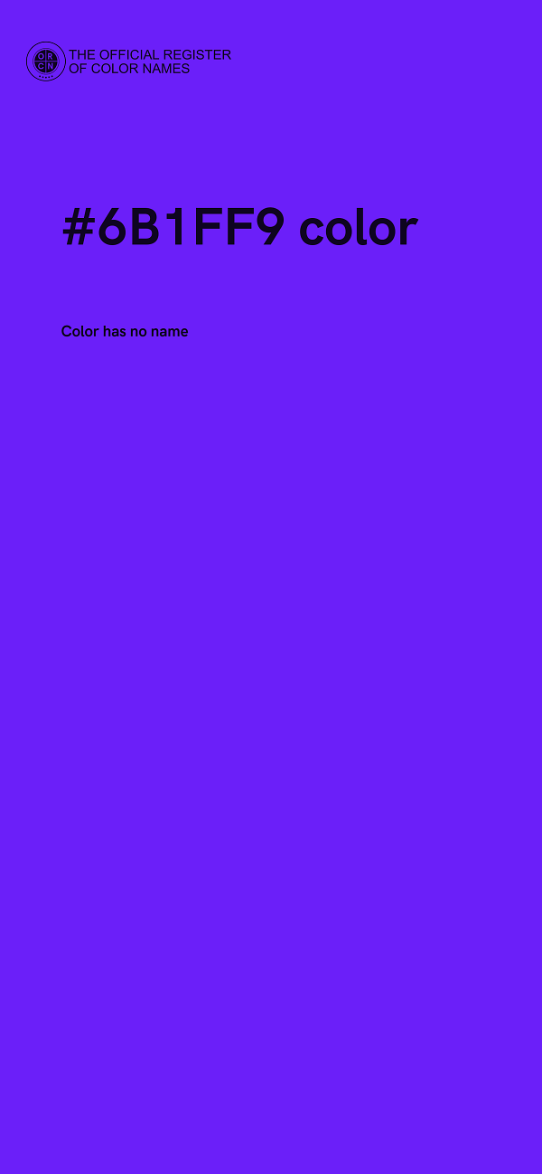 #6B1FF9 color image