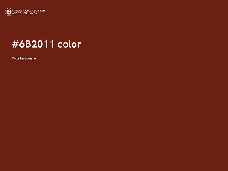 #6B2011 color image