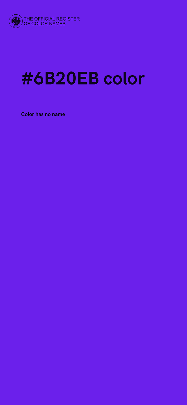 #6B20EB color image