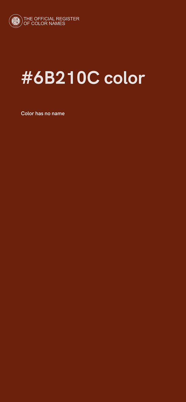 #6B210C color image