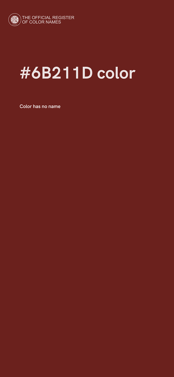 #6B211D color image