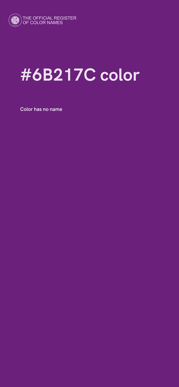 #6B217C color image