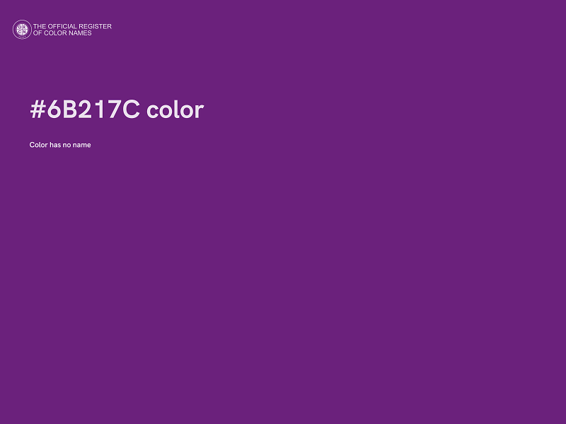 #6B217C color image