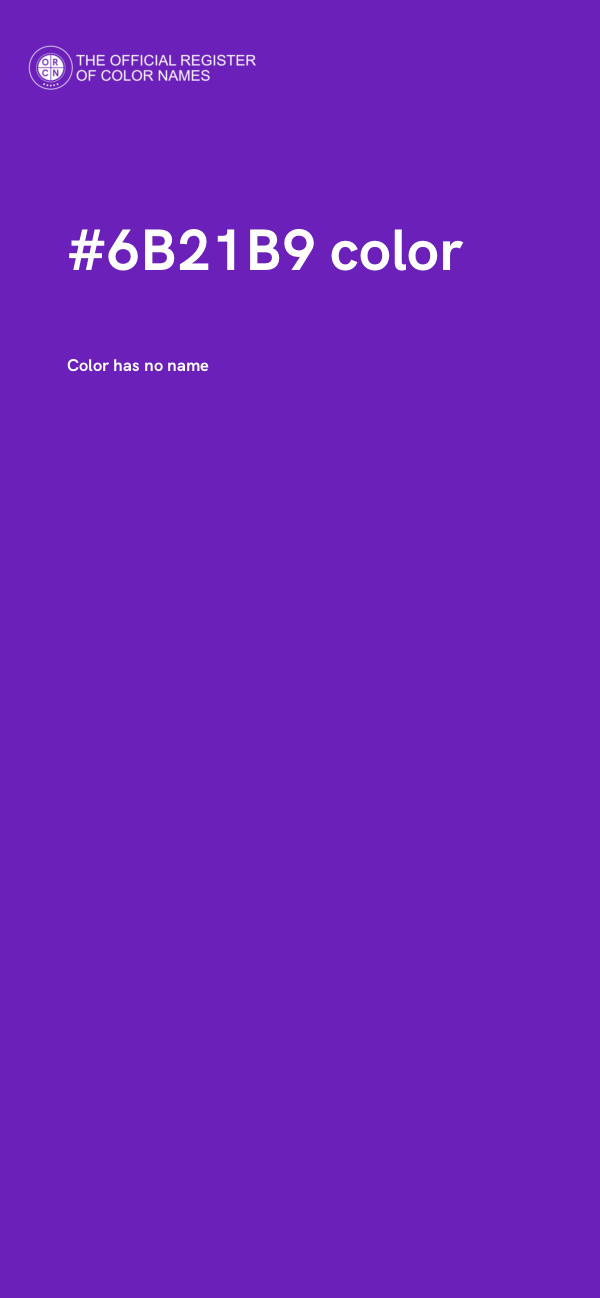 #6B21B9 color image