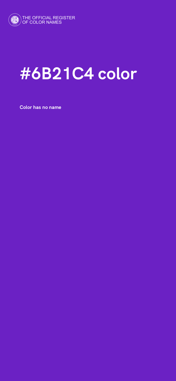 #6B21C4 color image