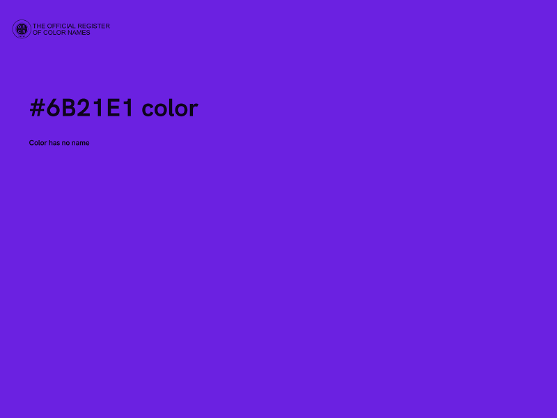 #6B21E1 color image