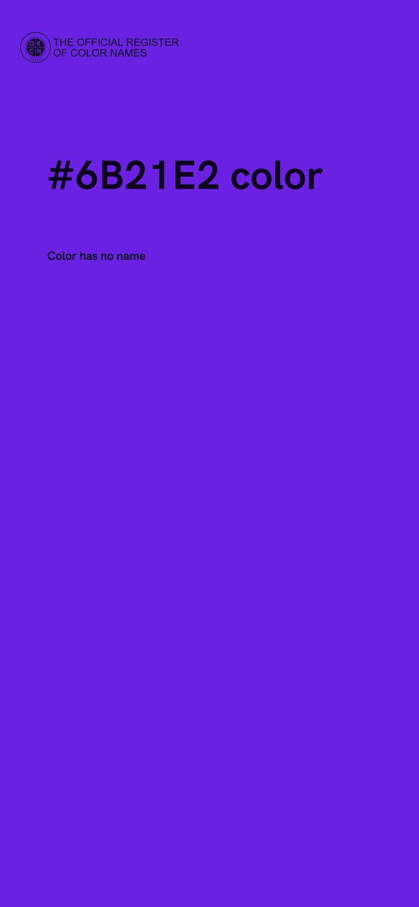 #6B21E2 color image