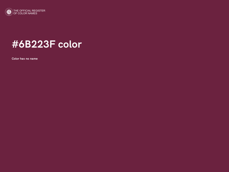 #6B223F color image
