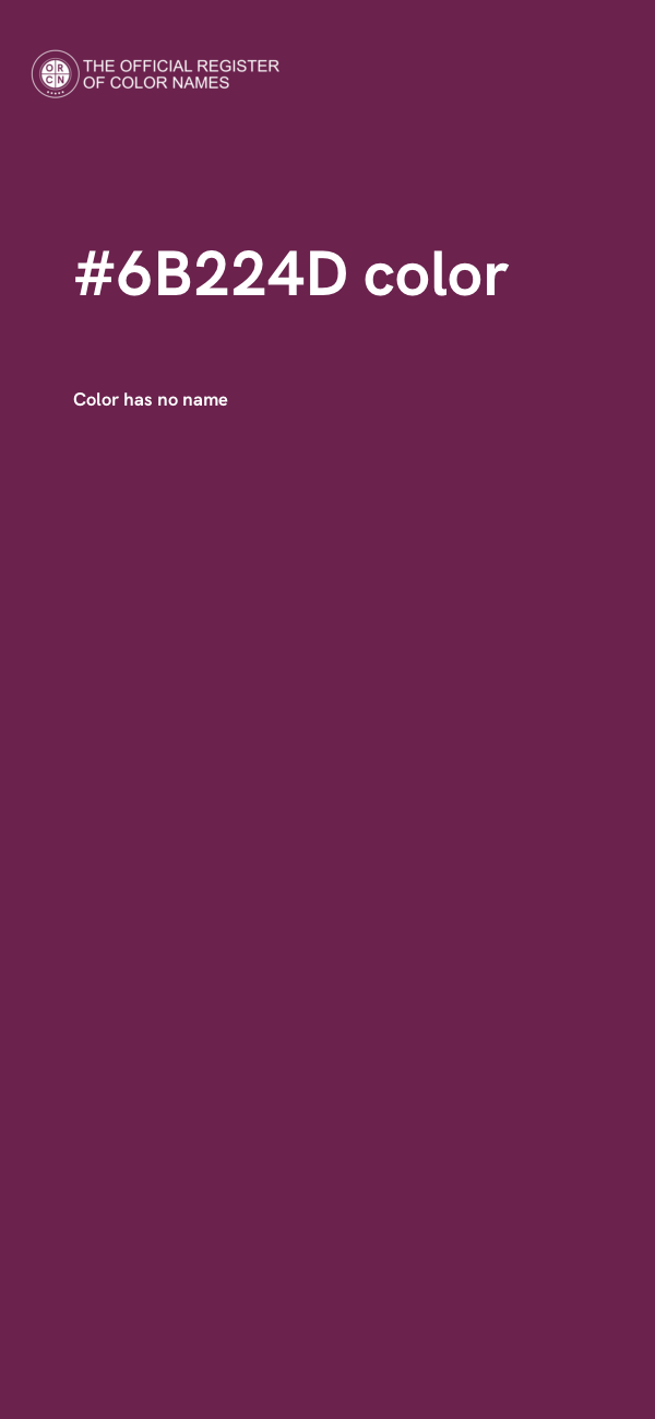 #6B224D color image