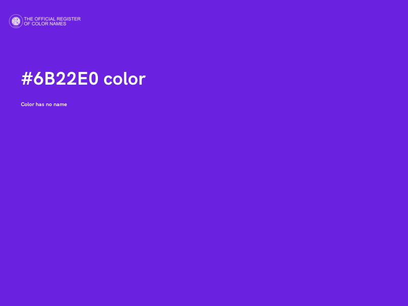 #6B22E0 color image