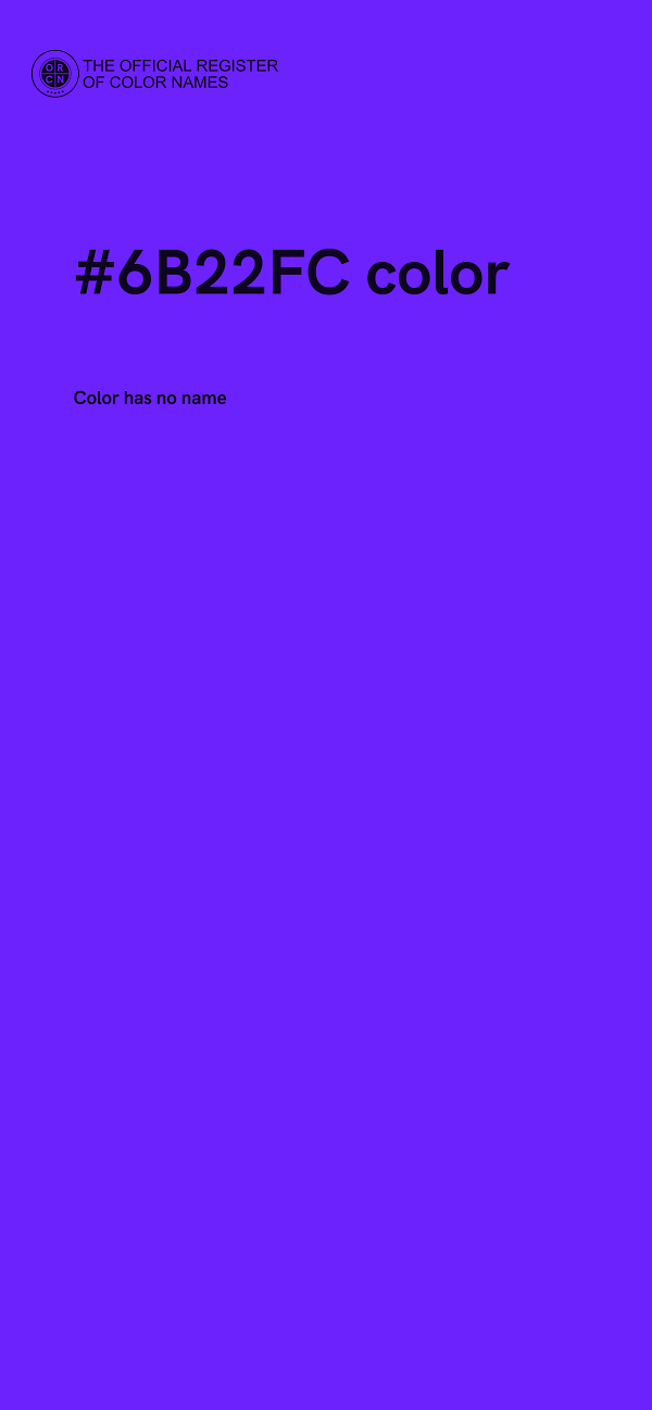 #6B22FC color image