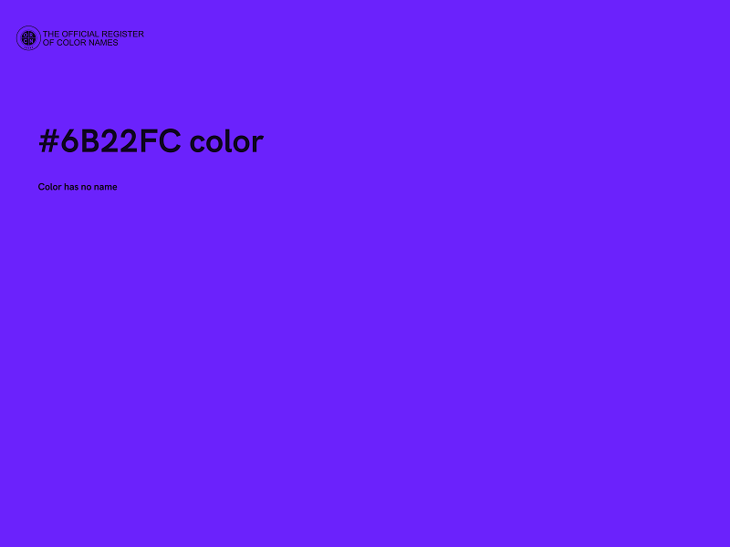 #6B22FC color image