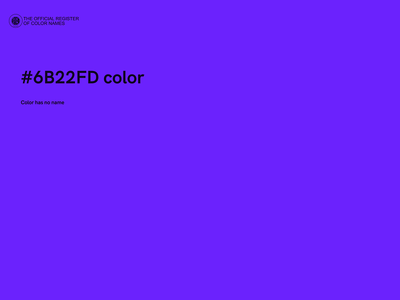#6B22FD color image