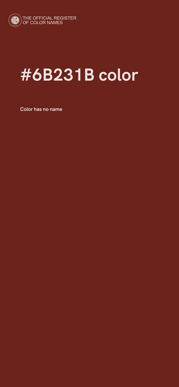 #6B231B color image