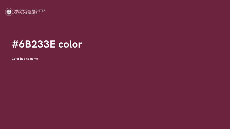 #6B233E color image