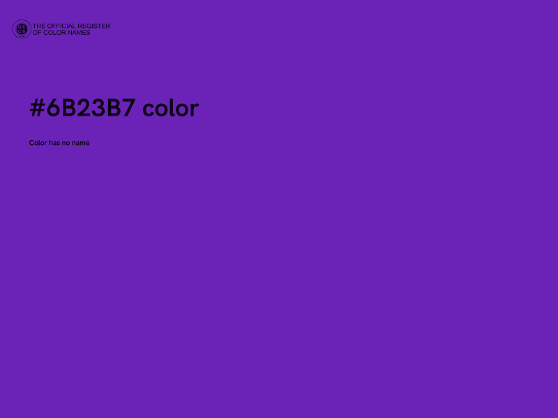 #6B23B7 color image