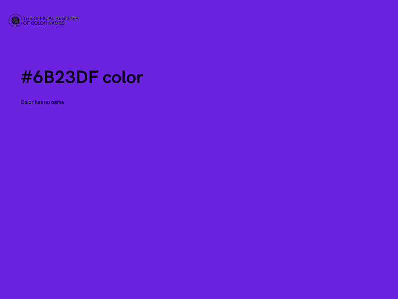 #6B23DF color image