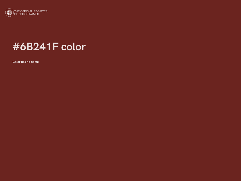 #6B241F color image