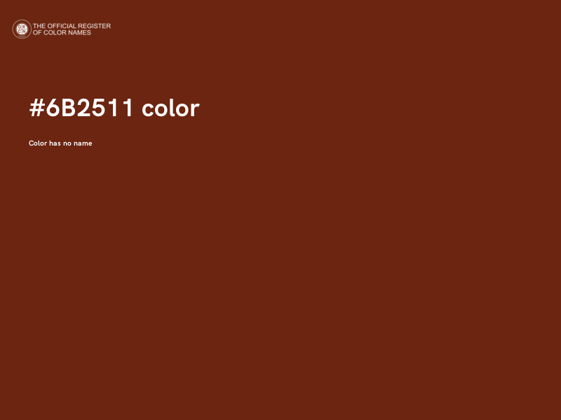 #6B2511 color image