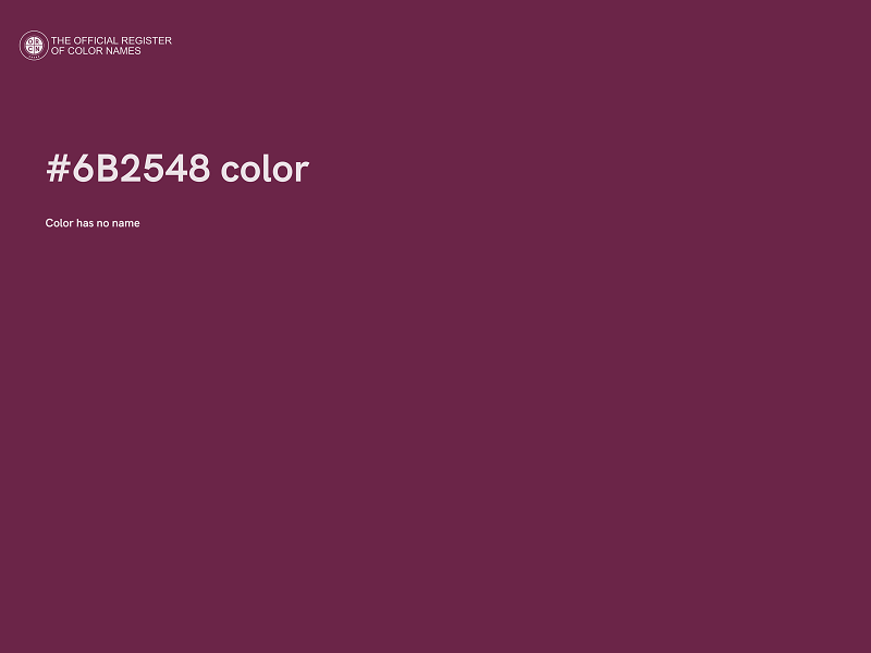 #6B2548 color image