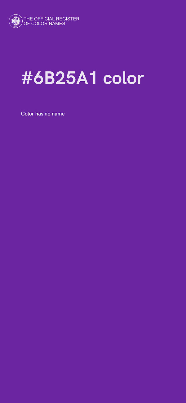 #6B25A1 color image