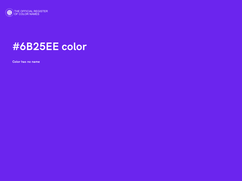 #6B25EE color image