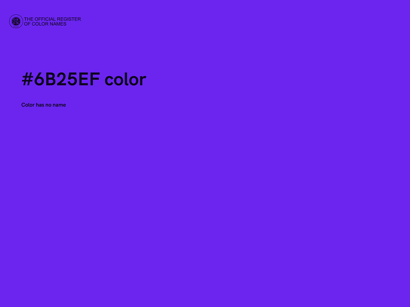 #6B25EF color image