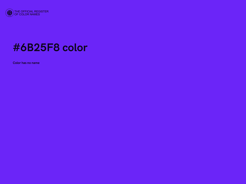 #6B25F8 color image