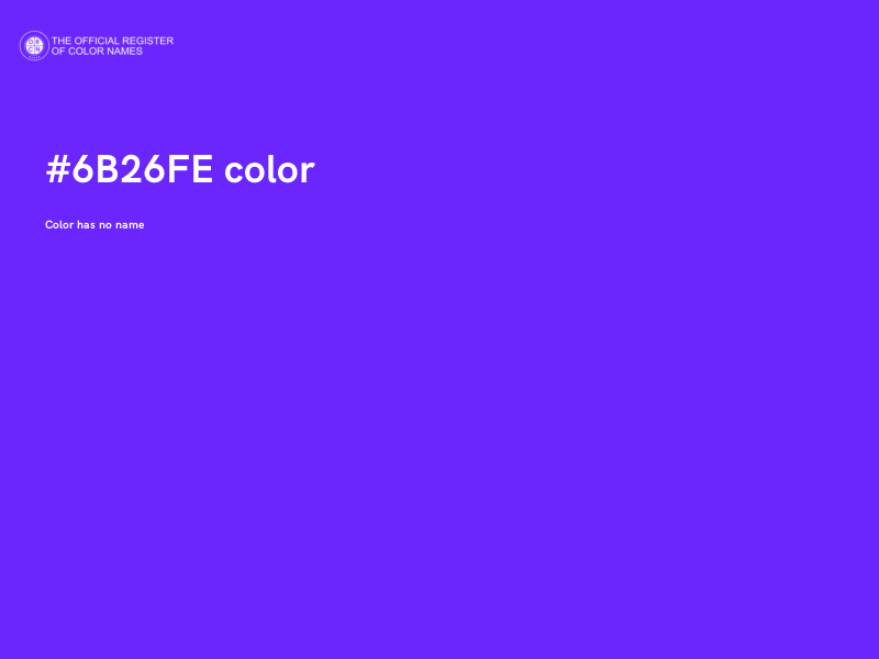 #6B26FE color image