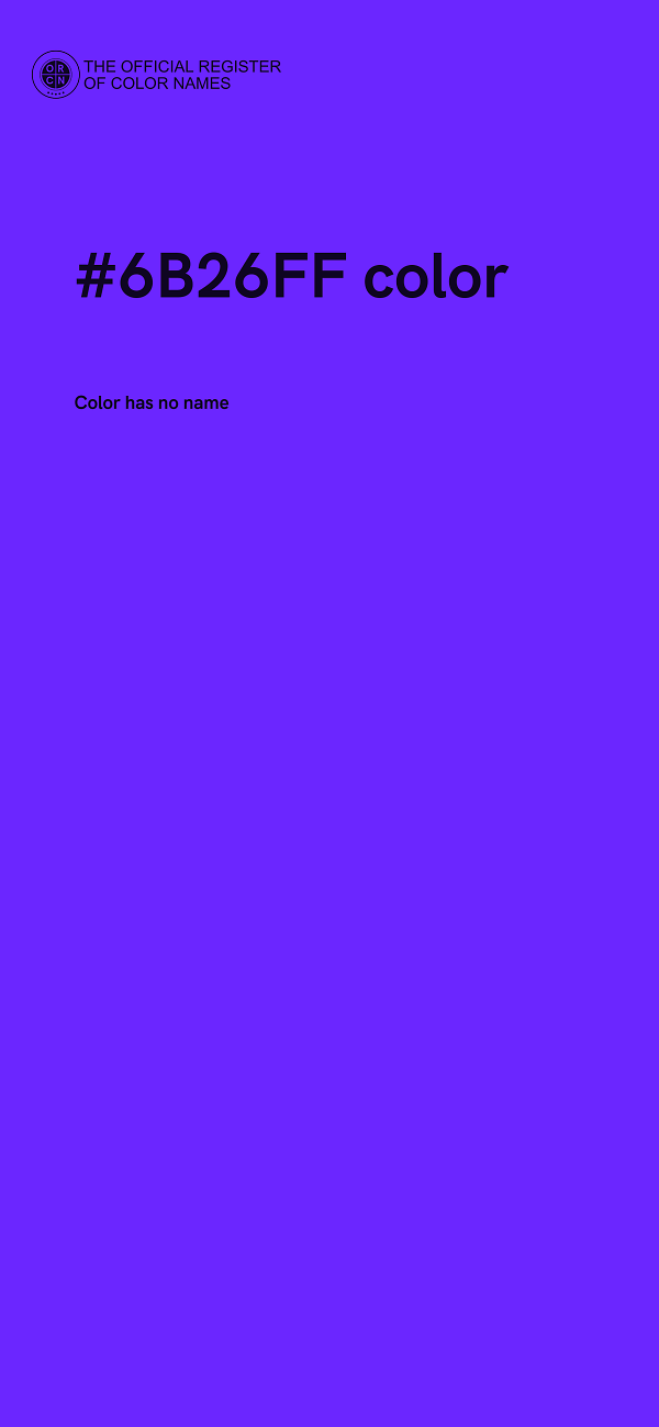 #6B26FF color image