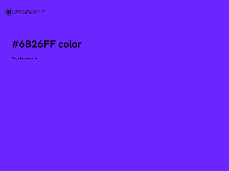 #6B26FF color image