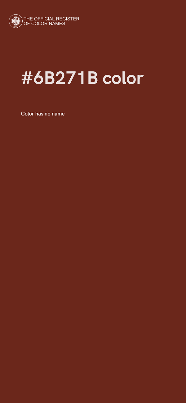 #6B271B color image