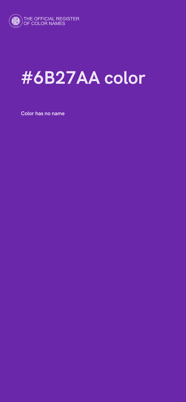 #6B27AA color image