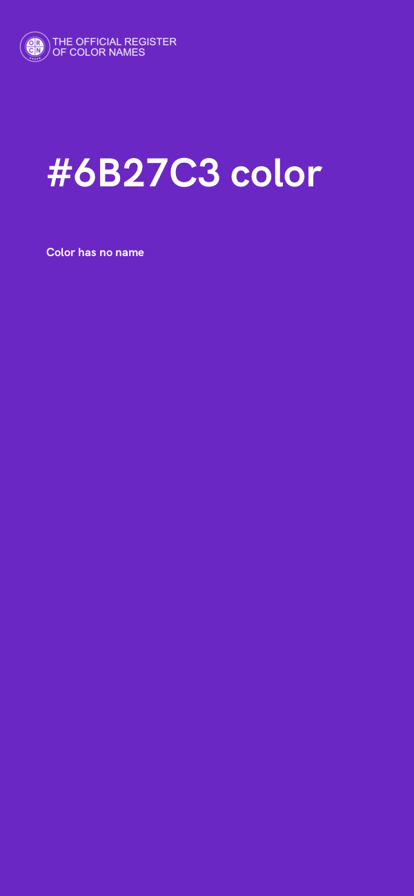#6B27C3 color image