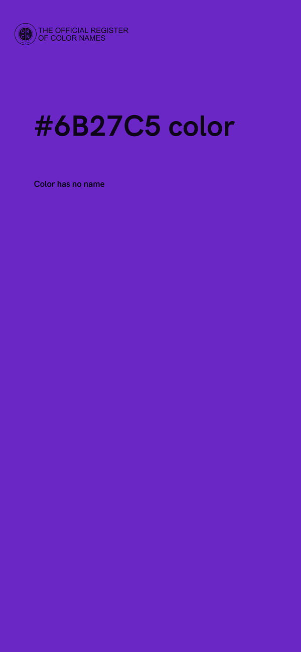#6B27C5 color image