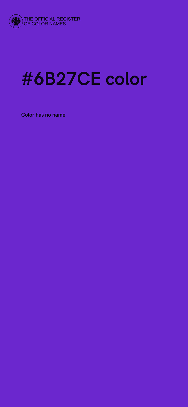 #6B27CE color image