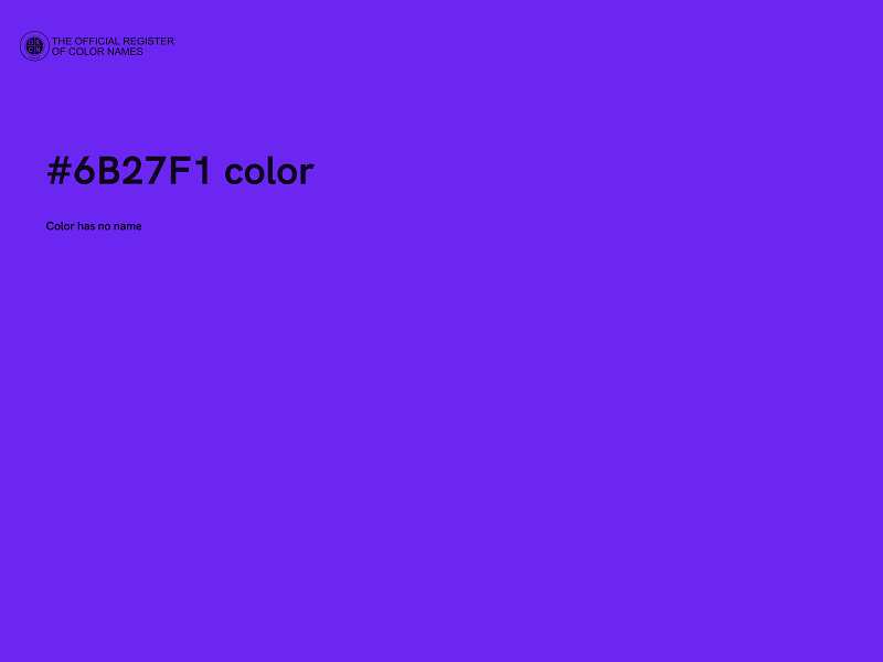 #6B27F1 color image