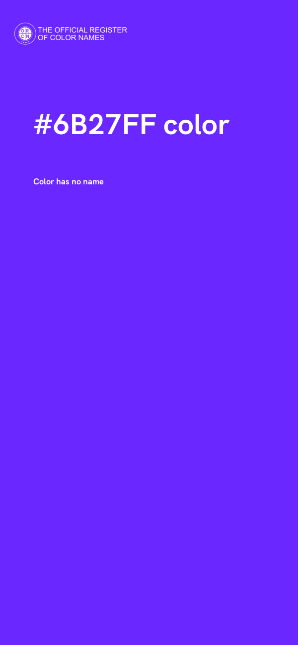 #6B27FF color image