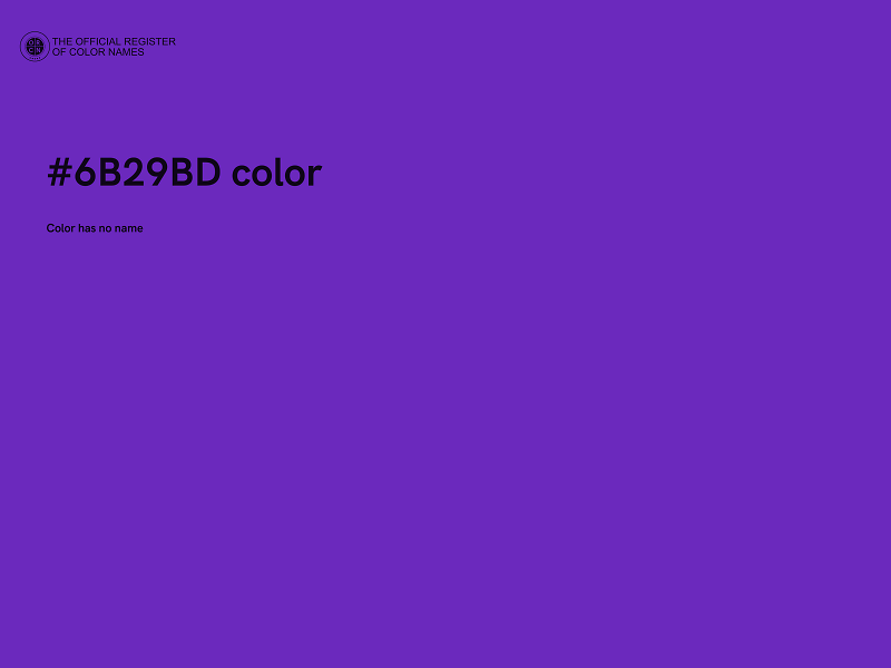 #6B29BD color image