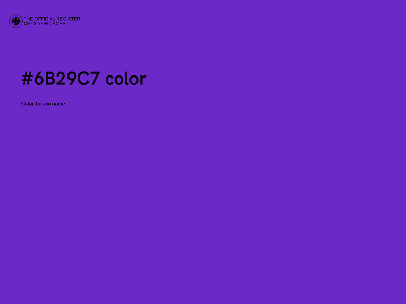 #6B29C7 color image