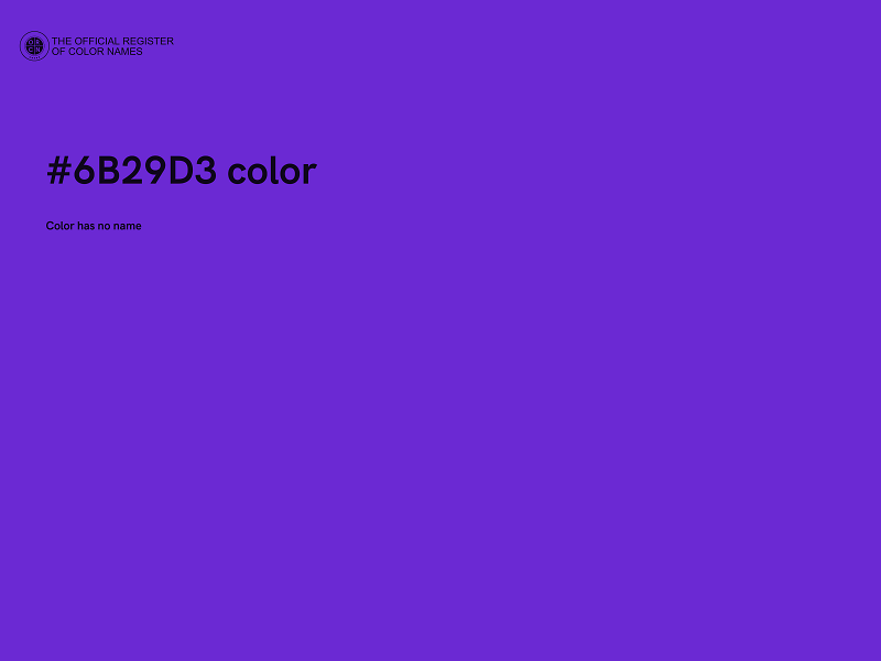 #6B29D3 color image