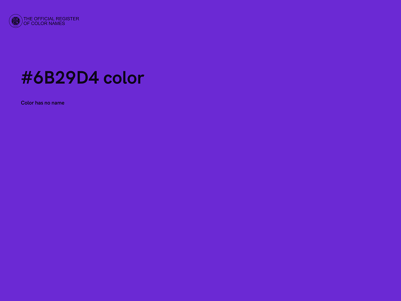 #6B29D4 color image