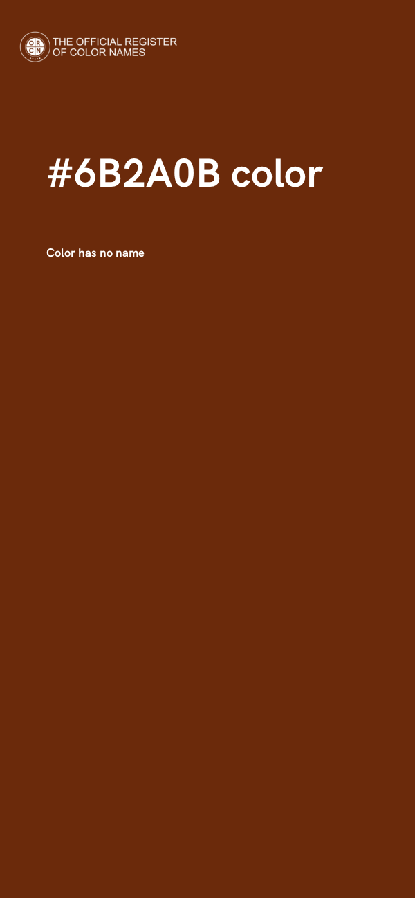 #6B2A0B color image