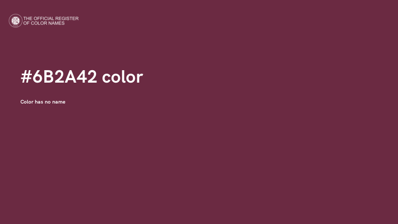 #6B2A42 color image